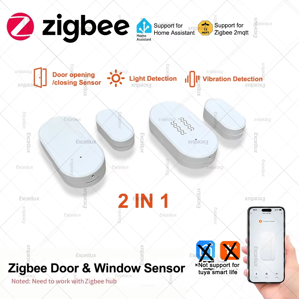 Home Security Devices - زيجبي 3.0 مستشعر نافذة الباب مع