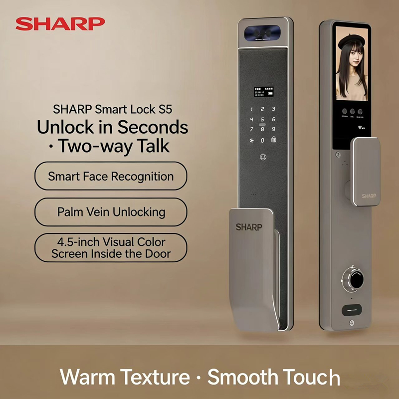 Home Security Locks For Doors - قفل ذكي أوتوماتيكي بالكامل من شارب