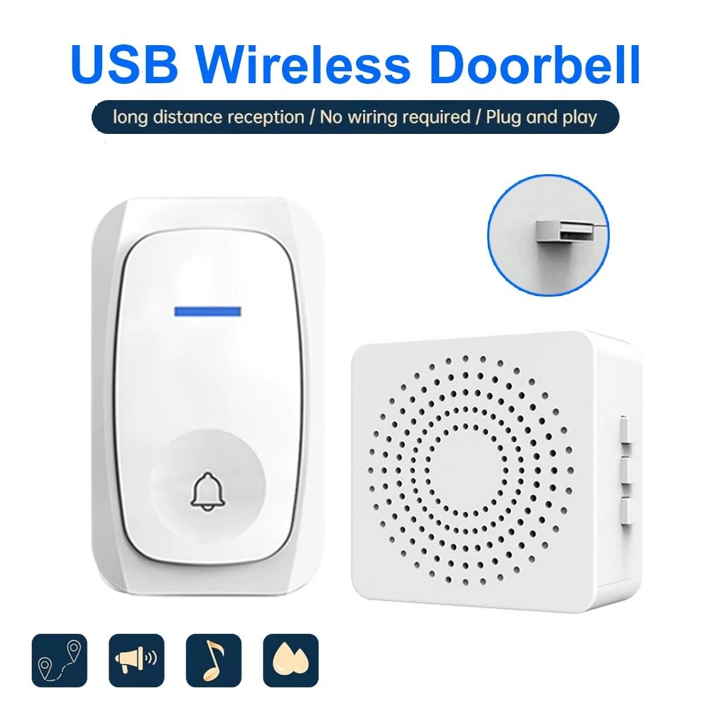 Home Security Bell - جرس باب لاسلكي ذكي يعمل بـ
