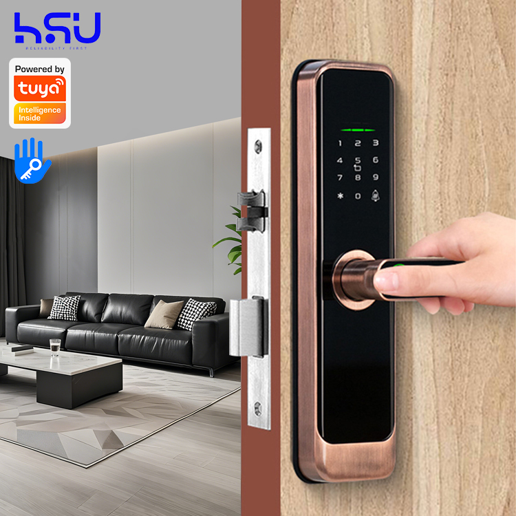 Home Security Locks For Doors - قفل باب ذكي رقمي للمنازل الخشبية،