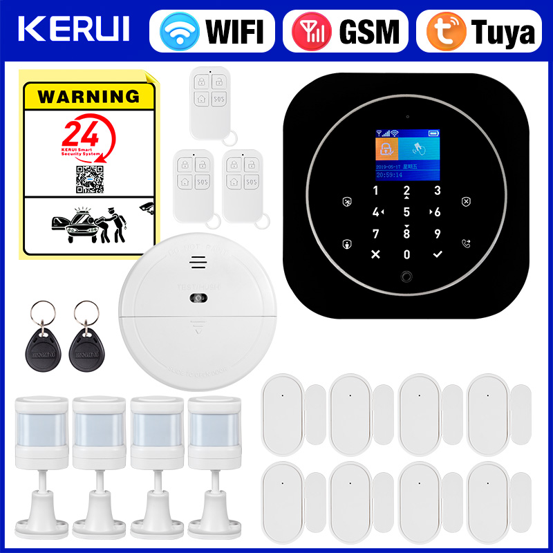 Home Security No Wifi - KERUI G12 طقم نظام إنذار منزلي