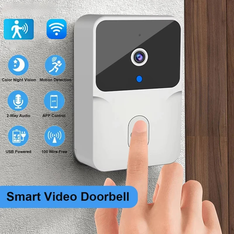 Home Security La - جرس باب ذكي لاسلكي مع كاميرا