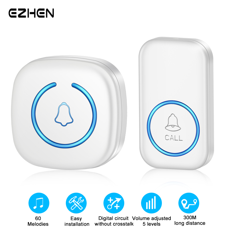 Home Security Bell - EZHEN جرس الباب اللاسلكي الذكي ترحيب