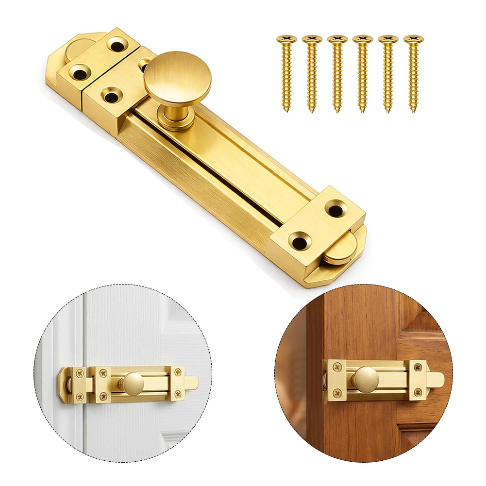 Home Security Locks For Doors - قفل باب منزلق من النحاس الصلب