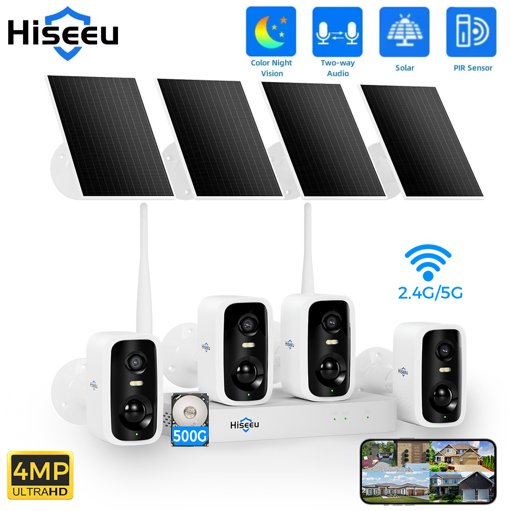Home Security Monitoring - Hiseeu 10CH NVR 4MP واي فاي