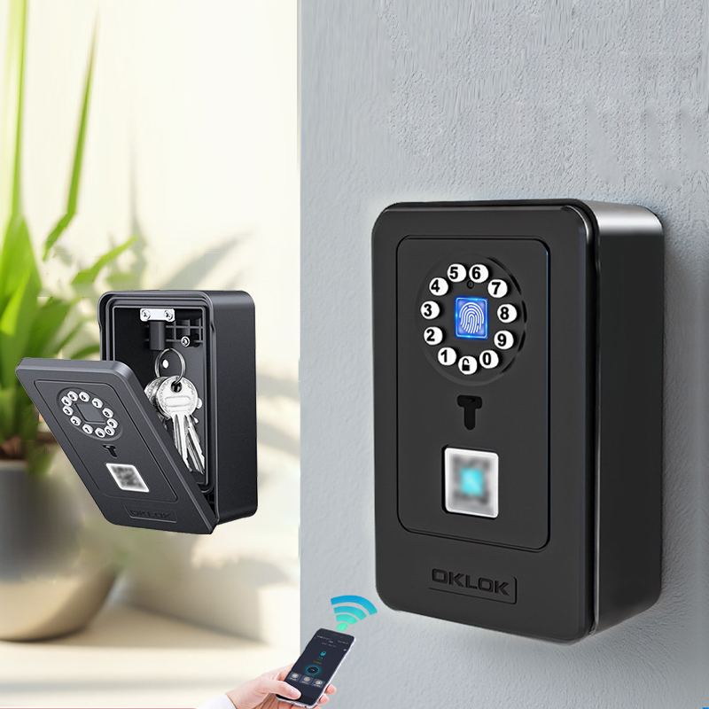 Home Security Locks For Doors - قفل ذكي بتصميم معلق، صندوق تخزين