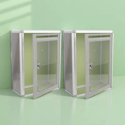 Home Security Locks - صندوق بريد شفاف معدني مثبت على