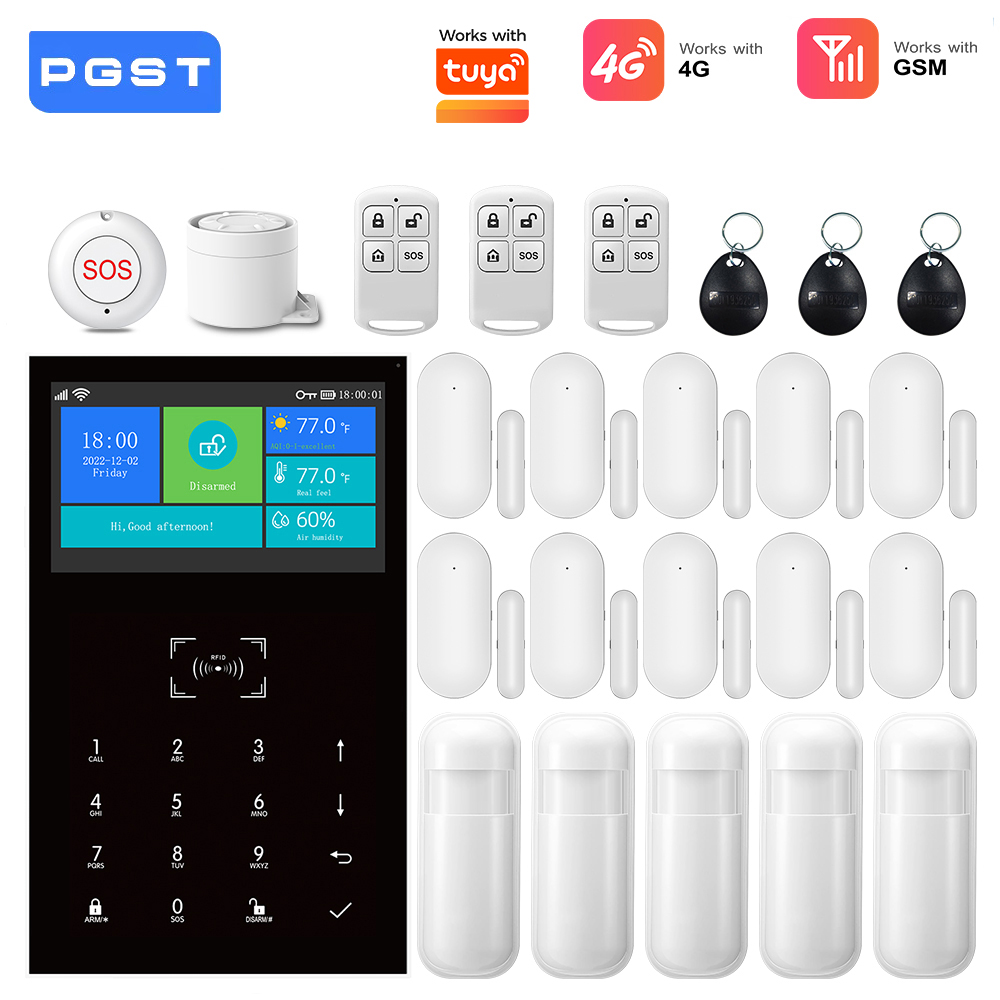 Home Security No Wifi - نظام إنذار 4G GSM واي فاي
