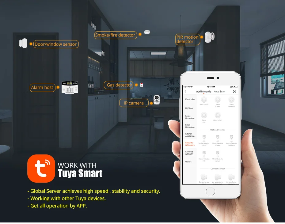 نظام إنذار لاسلكي Fuers W214 W - مراجعة Home Zone Security App وسعره