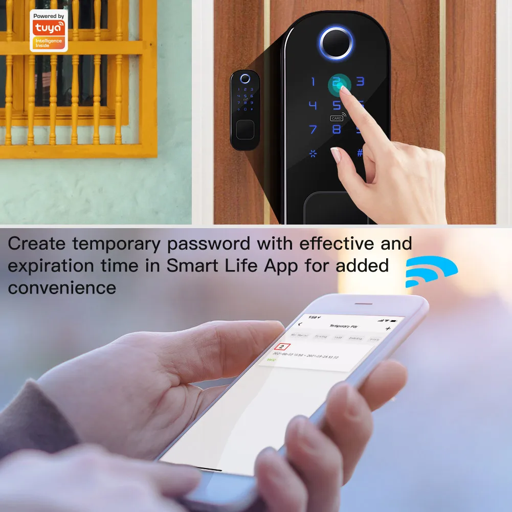 MOES WiFi Tuya قفل ذكي قفل الب - مراجعة Home Security Locks For Doors وسعره