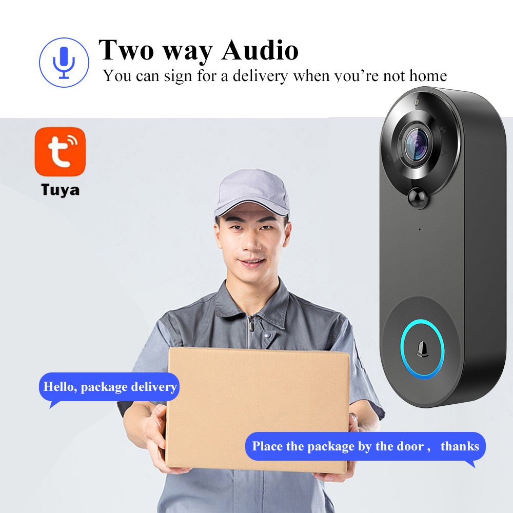 Tuya 1080P اللاسلكية جرس باب و - مراجعة Home Security La وسعره