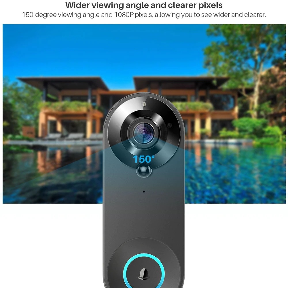 Tuya 1080P اللاسلكية جرس باب و - مراجعة Home Security La وسعره