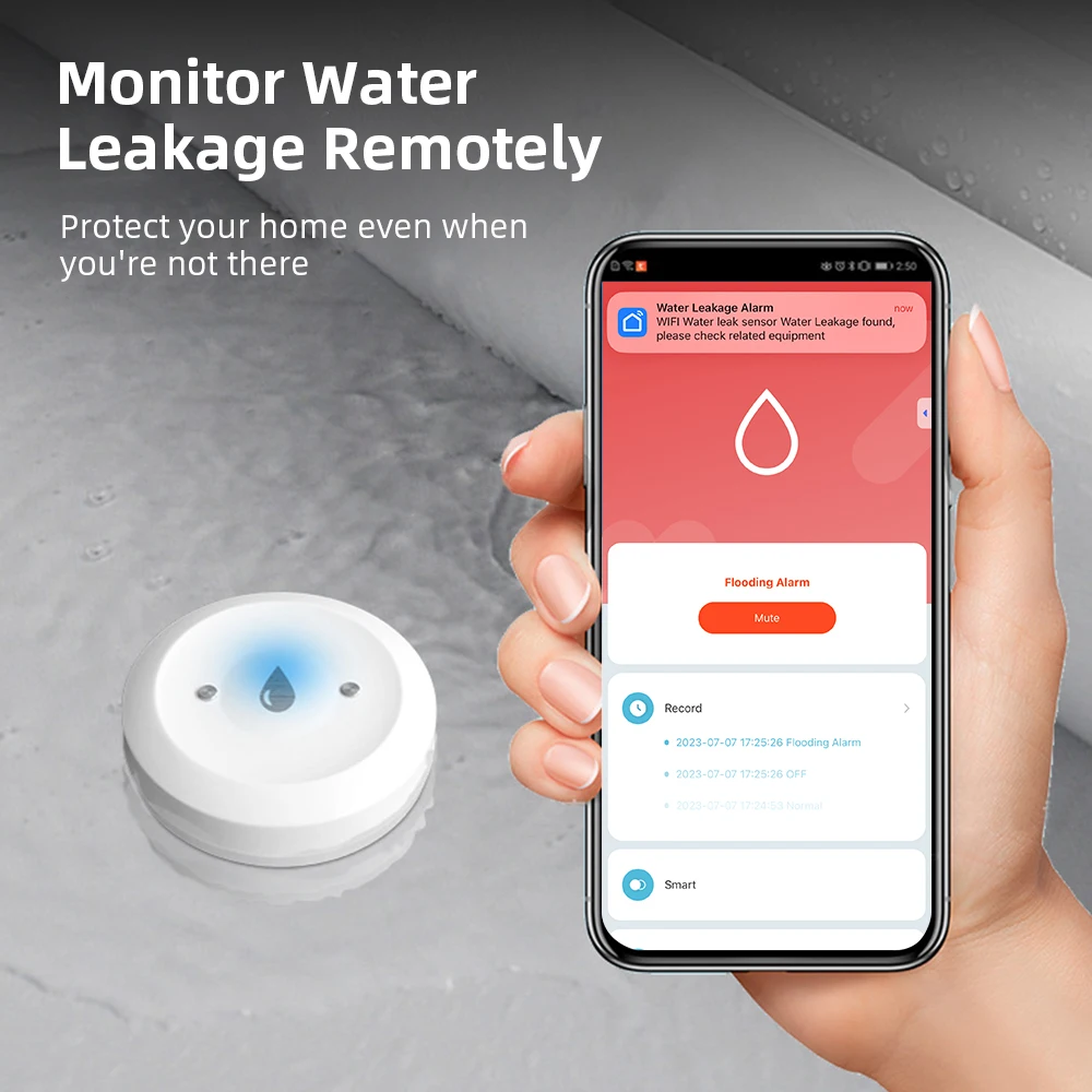 مستشعر تسرب المياه الذكي Zigbe - مراجعة Home Security Monitoring وسعره