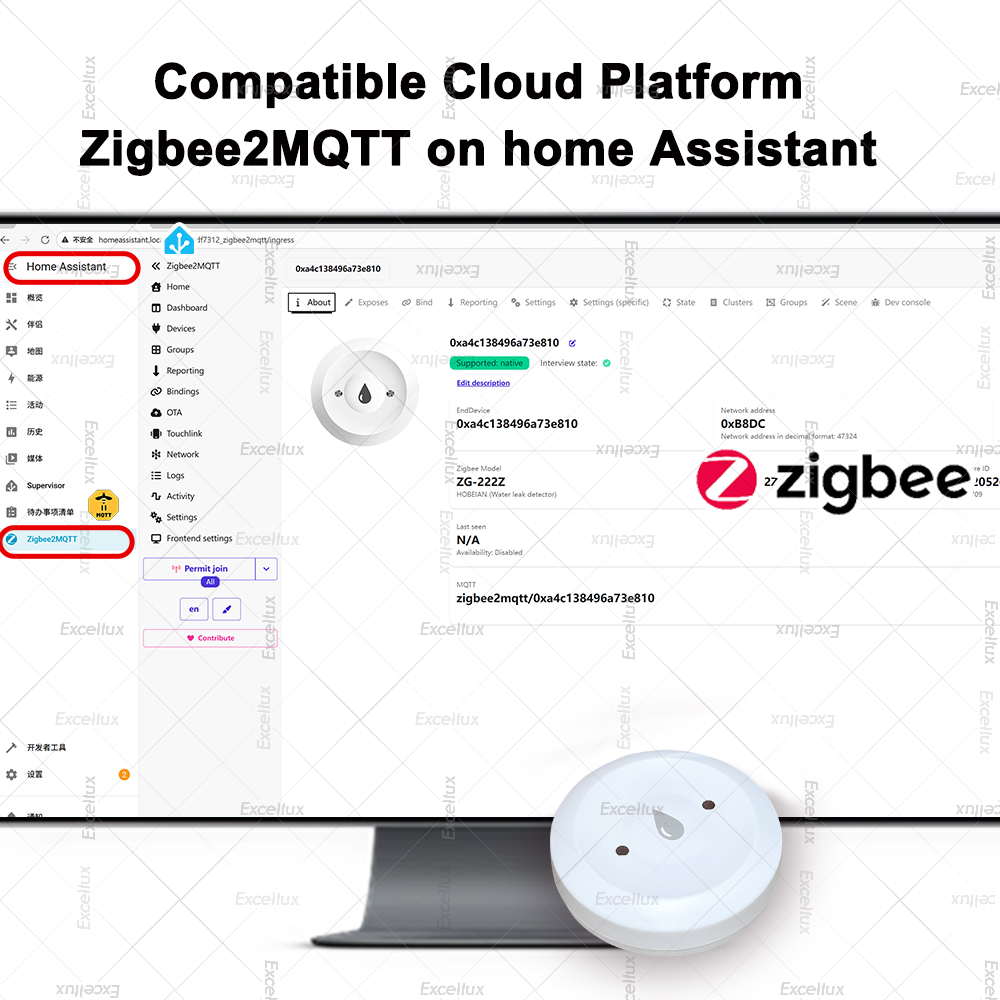 زيجبي كاشف المياه تسرب الاستشع - مراجعة Home Security Devices وسعره