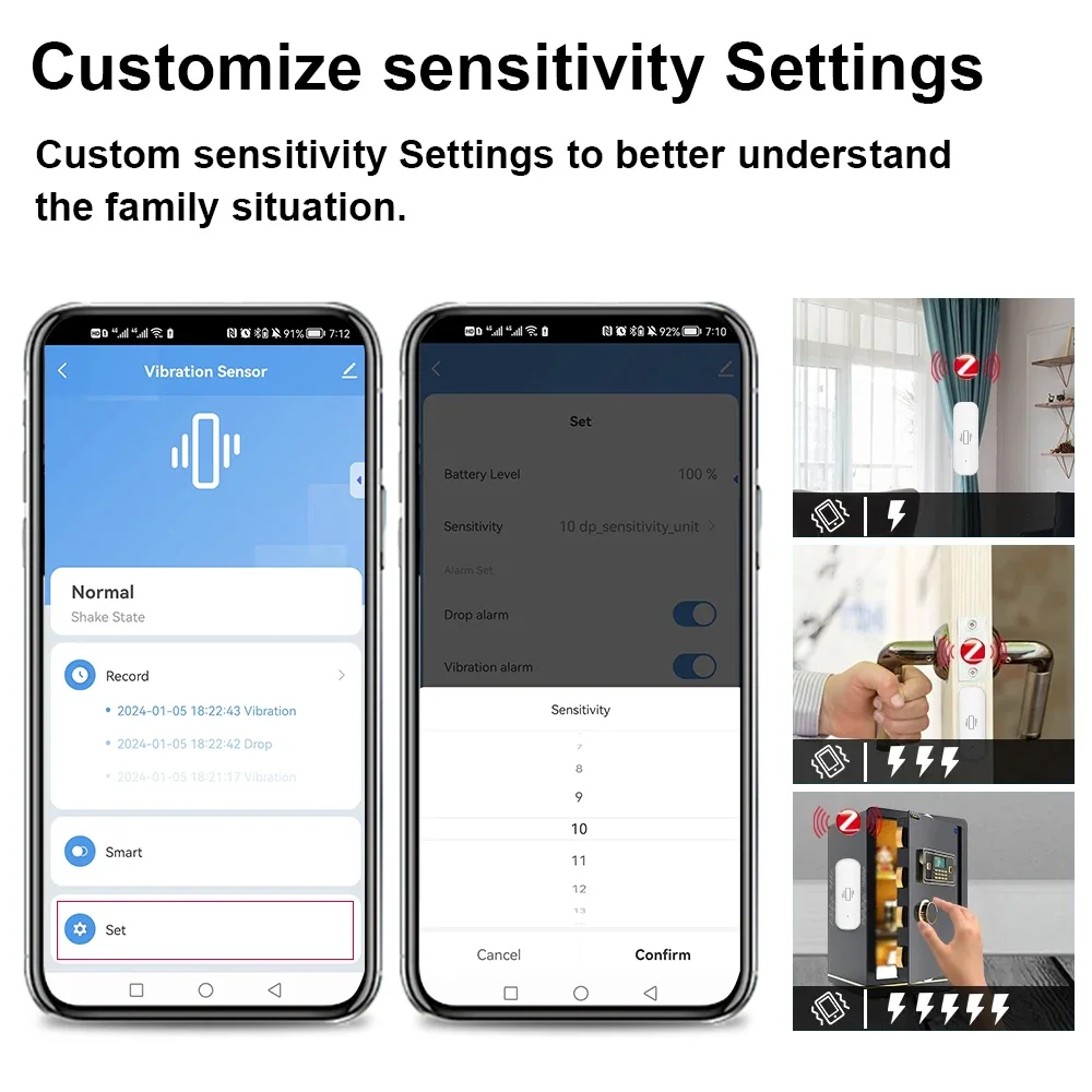 الذكية زيجبي الاهتزاز الاستشعا - مراجعة Home Security Devices وسعره