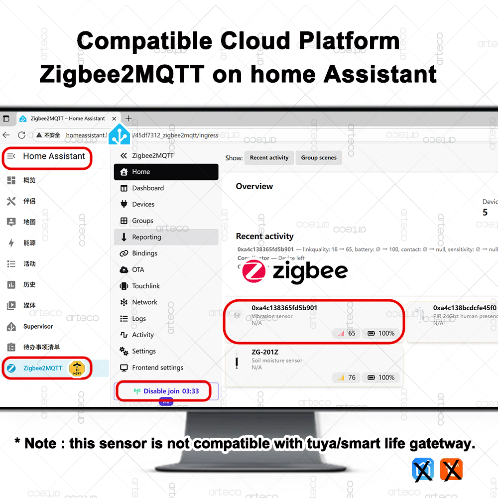 زيجبي مستشعر الاهتزاز الذكي في - مراجعة Home Security Monitoring وسعره