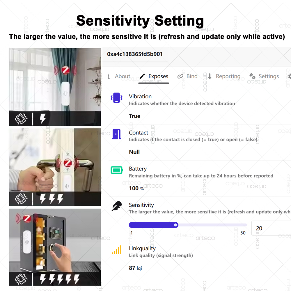زيجبي مستشعر الاهتزاز الذكي في - مراجعة Home Security Monitoring وسعره