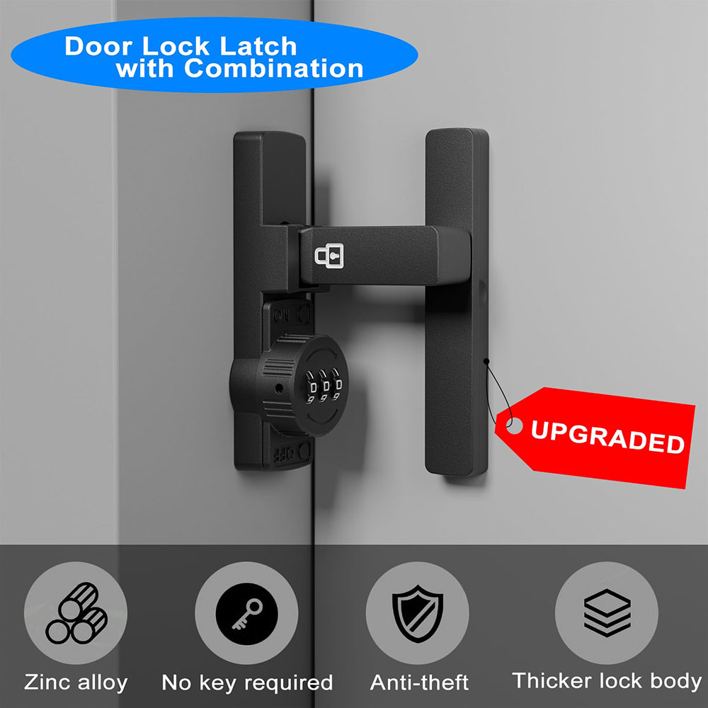 قفل باب الحظيرة الآمن مكون من  - مراجعة Home Security Locks For Doors وسعره