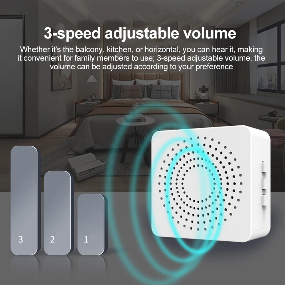 جرس باب لاسلكي ذكي يعمل بـ USB - مراجعة Home Security Bell وسعره