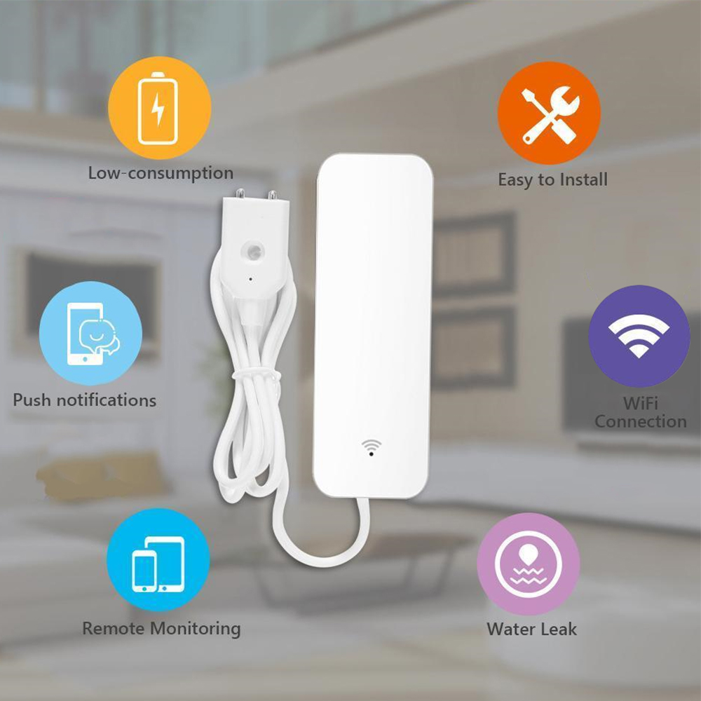 Tuya WiFi مستشعر تسرب المياه،  - مراجعة Home Security Devices وسعره