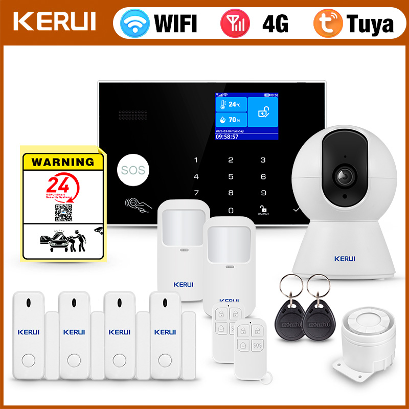 نظام إنذار منزلي KERUI 4G/WiFi - مراجعة Home Zone Security App وسعره