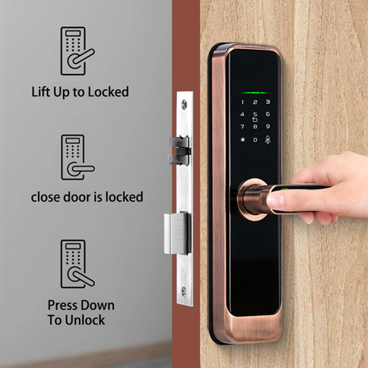 قفل باب ذكي رقمي للمنازل الخشب - مراجعة Home Security Locks For Doors وسعره