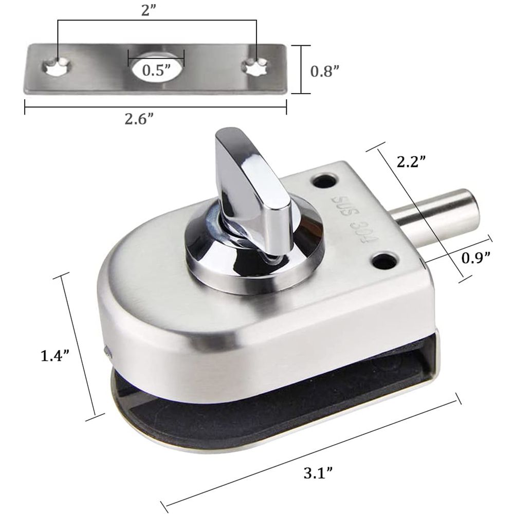 قفل باب زجاجي منزلق من الفولاذ - مراجعة Home Security Locks For Doors وسعره