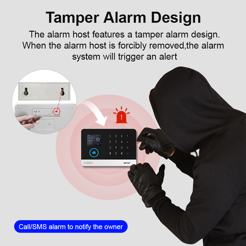 نظام إنذار أمان منزلي ذكي من P - مراجعة Home Security No Wifi وسعره