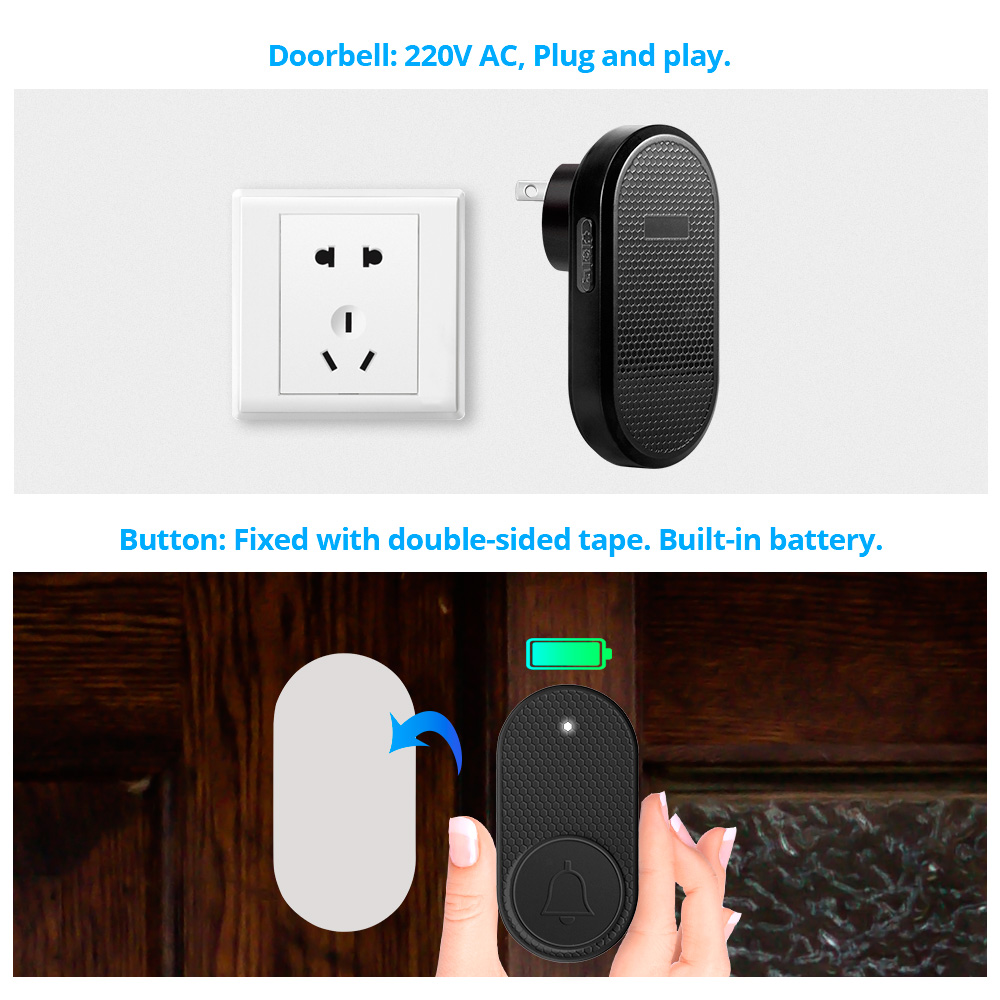 M558 جرس الباب الذكي اللاسلكي  - مراجعة Home Security Bell وسعره