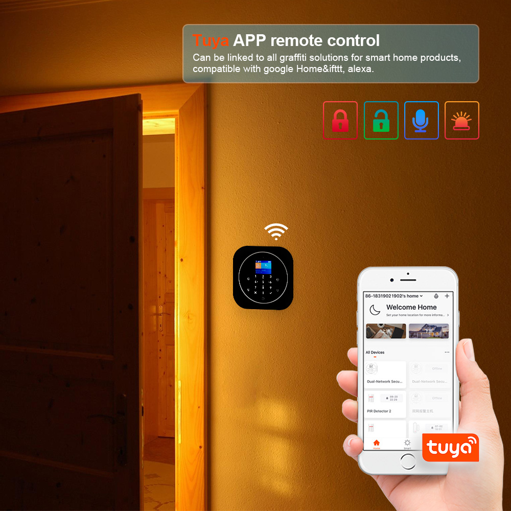 KERUI G12 طقم نظام إنذار منزلي - مراجعة Home Security No Wifi وسعره