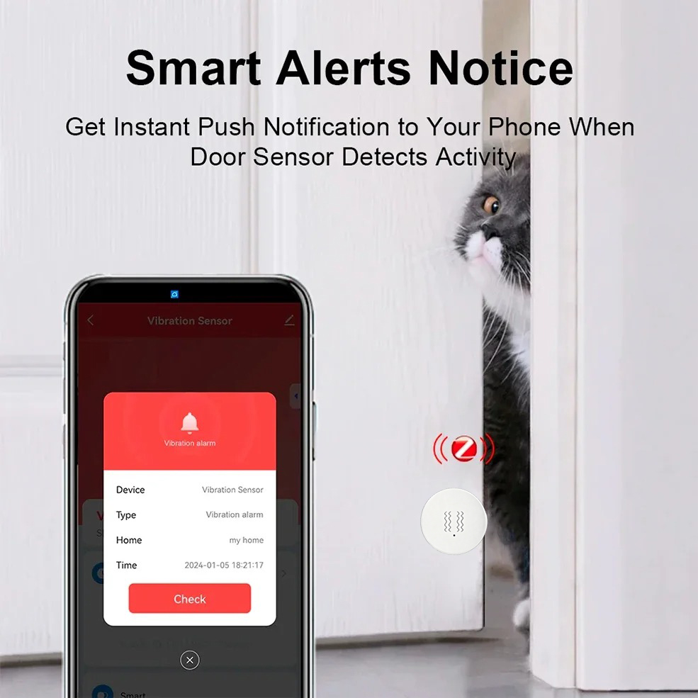 جهاز استشعار الاهتزاز والإمالة - مراجعة Home Security Monitoring وسعره