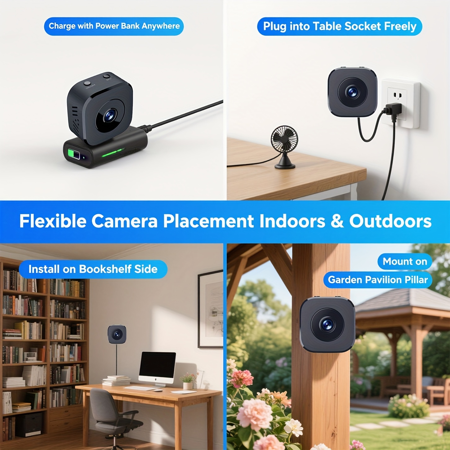 1080P HD كاميرا واي فاي صغيرة  - مراجعة Home Security Monitoring وسعره