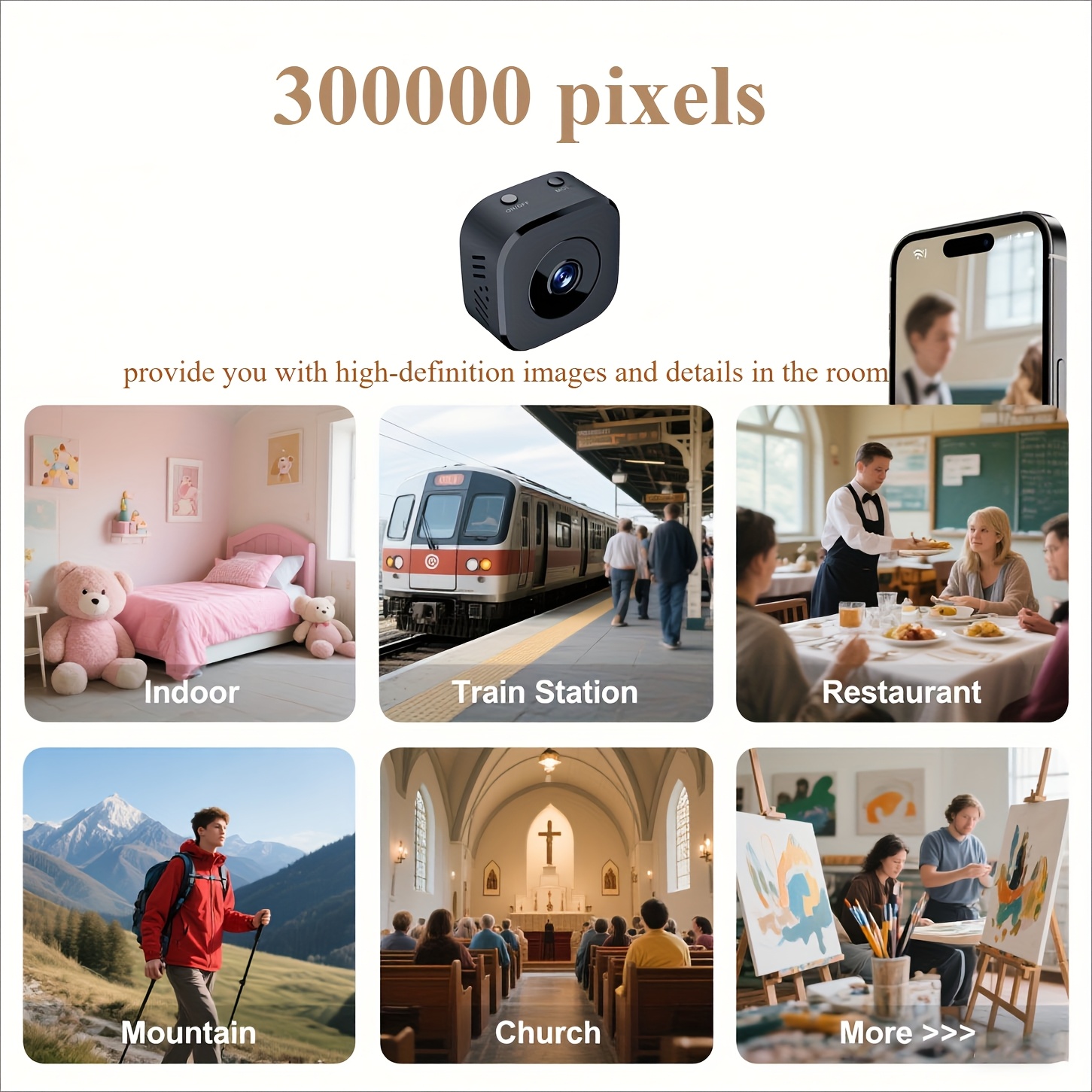 1080P HD كاميرا واي فاي صغيرة  - مراجعة Home Security Monitoring وسعره