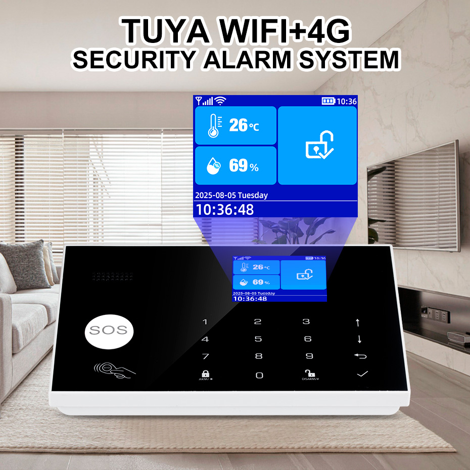 نظام إنذار KERUI 4G مع مناطق س - مراجعة Home Zone Security App وسعره
