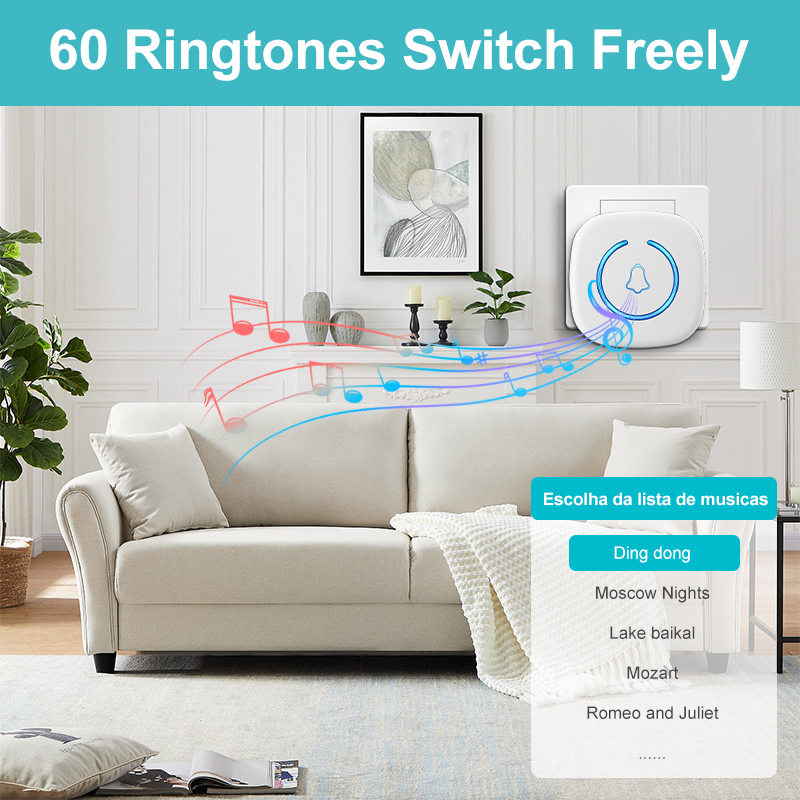 EZHEN جرس الباب اللاسلكي الذكي - مراجعة Home Security Bell وسعره