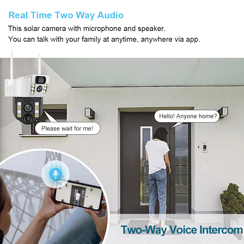 كاميرا مراقبة CCTV شمسية خارجي - مراجعة Home Security La وسعره