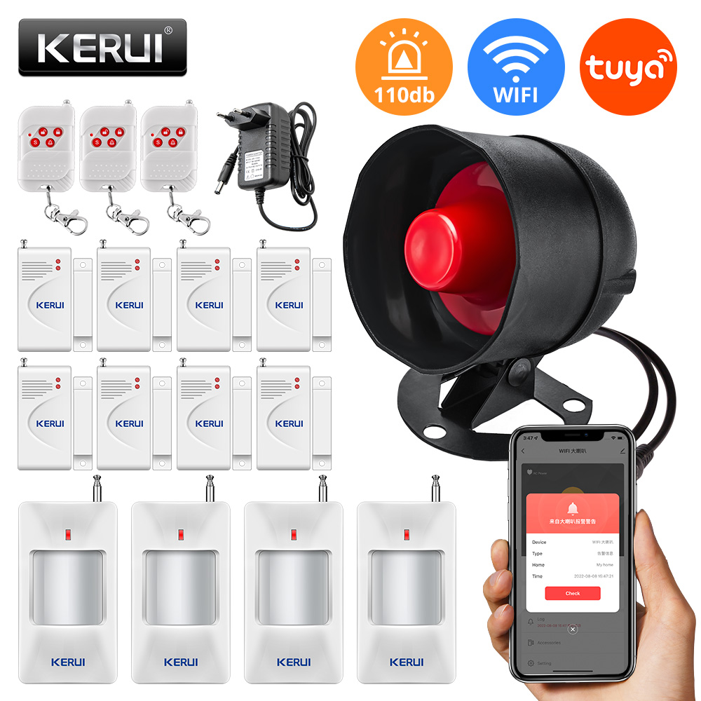 KERUI-نظام إنذار أمان منزلي ،  - مراجعة Home Security No Wifi وسعره