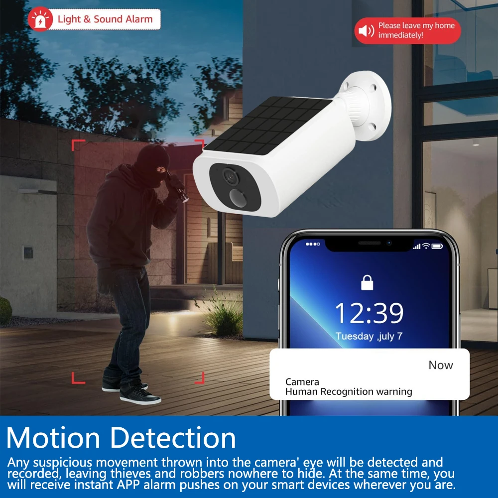 كاميرا أمان لاسلكية تعمل بالطا - مراجعة Home Security La وسعره