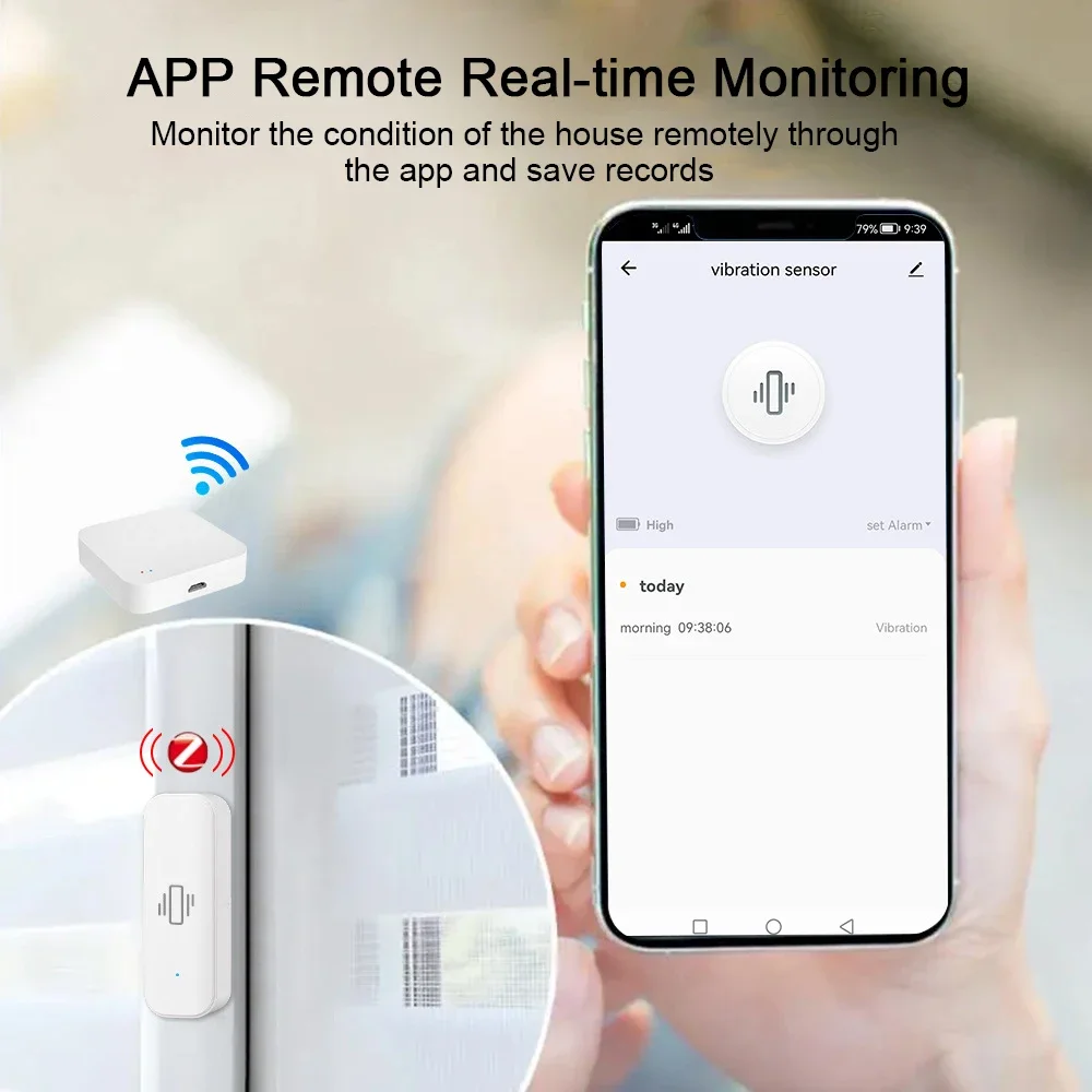 مستشعر اهتزاز ذكي Tuya لأمن ال - مراجعة Home Security Monitoring وسعره