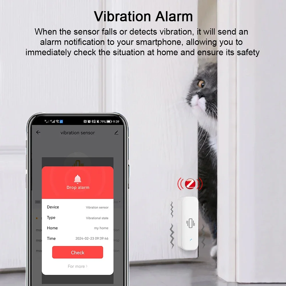 مستشعر اهتزاز ذكي Tuya لأمن ال - مراجعة Home Security Monitoring وسعره