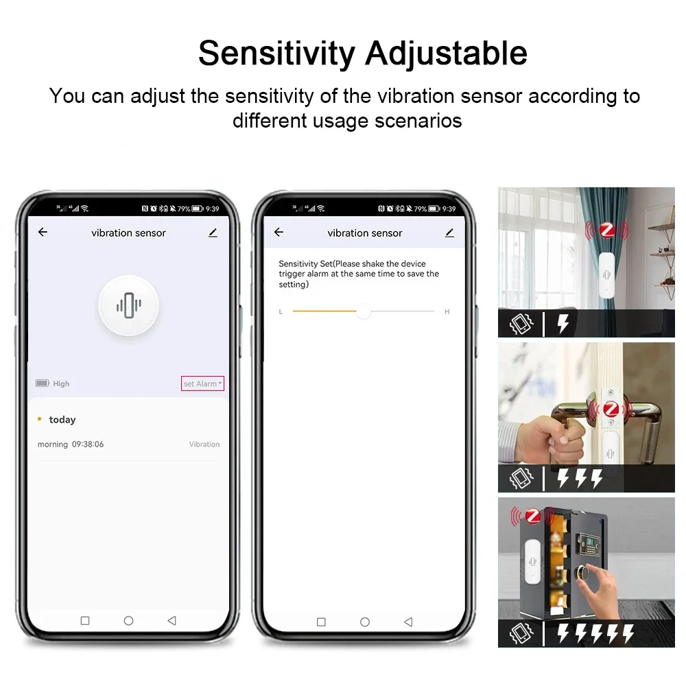 مستشعر اهتزاز ذكي Tuya لأمن ال - مراجعة Home Security Monitoring وسعره