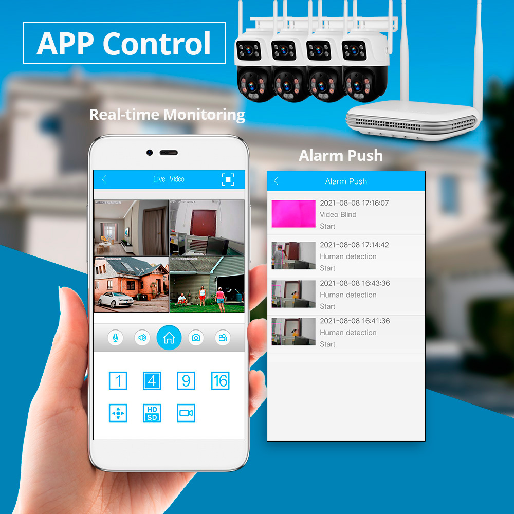 كاميرا KERUI 2K 4MP خارجية عال - مراجعة Home Security Monitoring وسعره