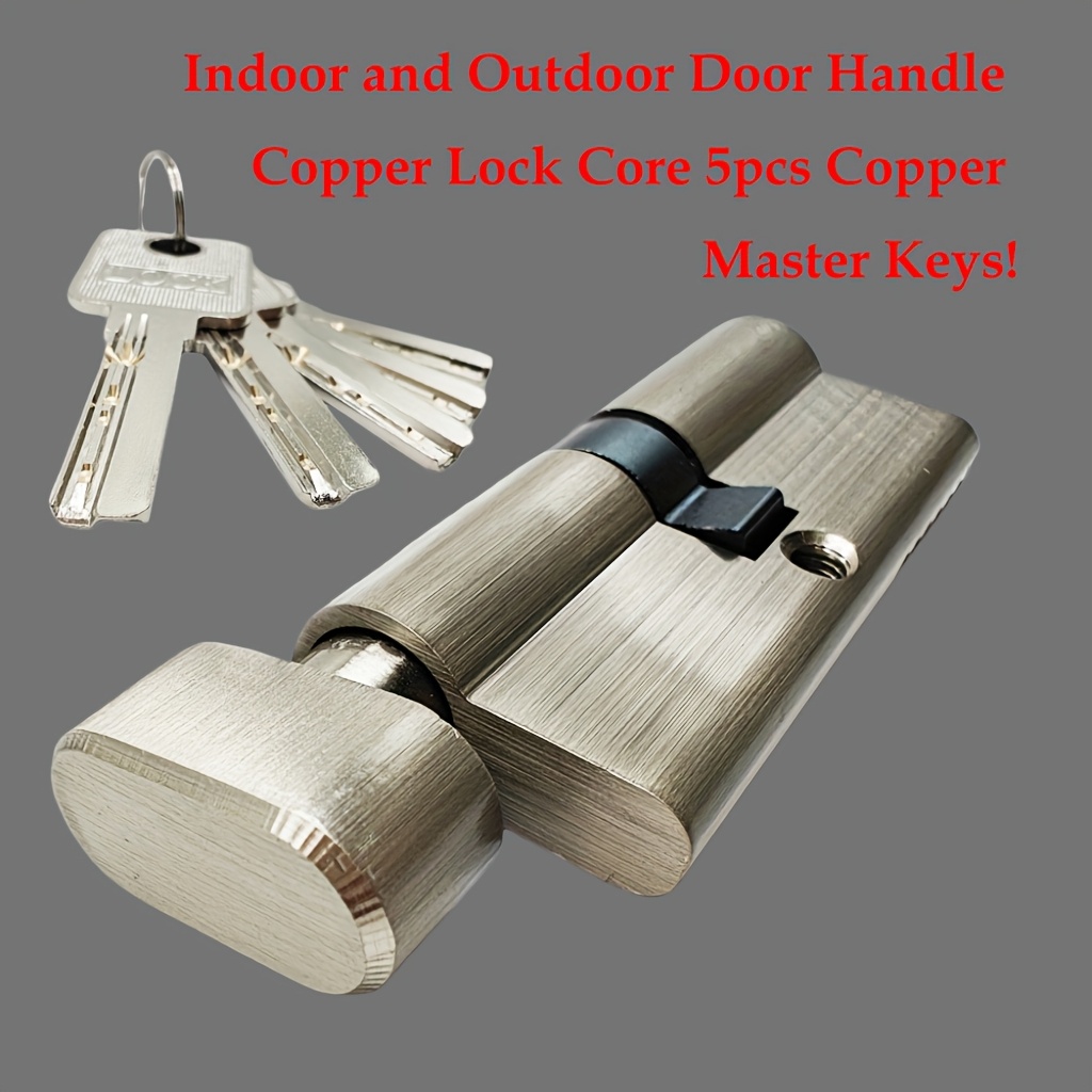 قفل أسطواني نحاسي بالكامل مضاد - مراجعة Home Security Locks For Doors وسعره
