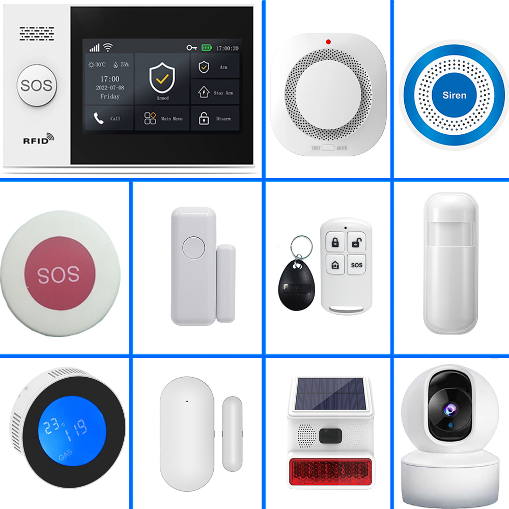 نظام إنذار المنزل الذكي PGST 4 - مراجعة Home Security No Wifi وسعره